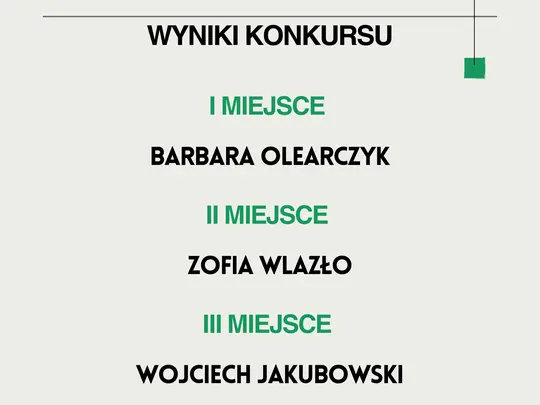 Lista laureat&oacute;w Konkursu Małych Form Katedry Instrument&oacute;w Smyczkowych