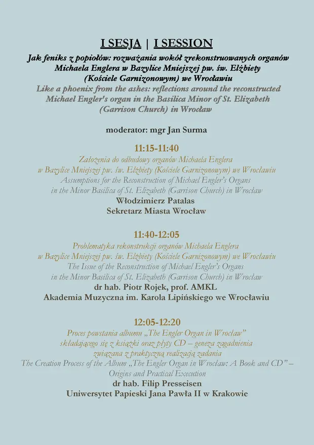 Międzynarodowa Konferencja Organowa i Organologiczna im. Ernsta K&ouml;hlera