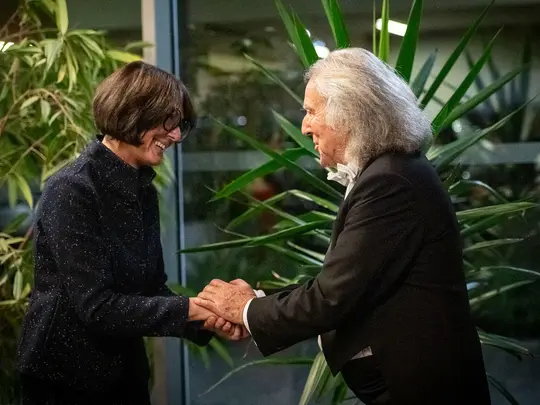 Ms. Agnieszka Hejduk-Domańska, Deputy Director of the Department of Artistic and Cultural Education of the Ministry of Culture and National Heritage and Maestro Marek Pijarowski