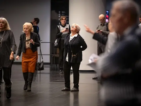 Guests waiting for the start of the Laureates' Concert