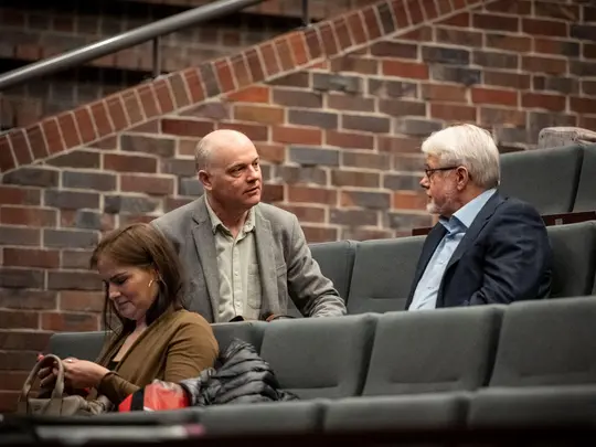 Members of the AMKL community gathered in the Concert Hall during the election of the Rector of the Karol Lipiński Academy of Music in Wrocław for the 2024-2028 term