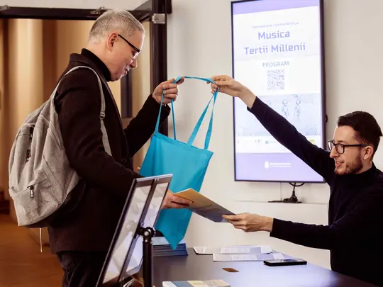 Conference participants registration point