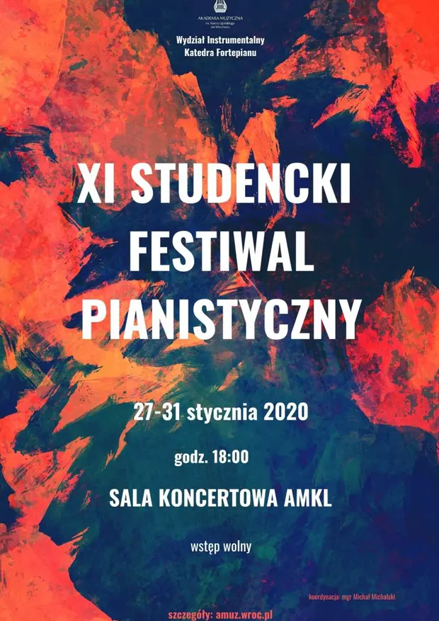 XI STUDENCKI FESTIWAL PIANISTYCZNY