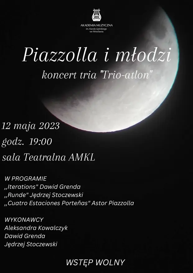 Piazzolla i młodzi Koncert tria Trio-atlon