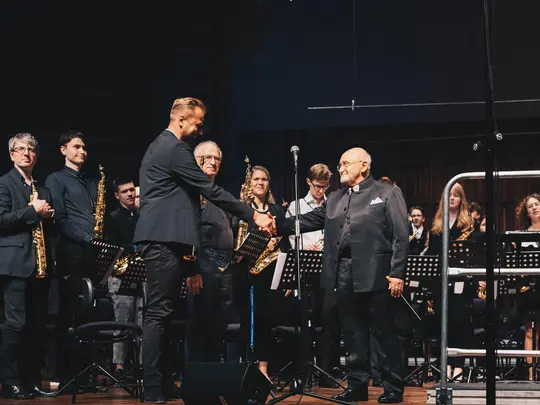 Conductor - Maestro Lev Arstein and EFS organizational manager Mateusz Boduch