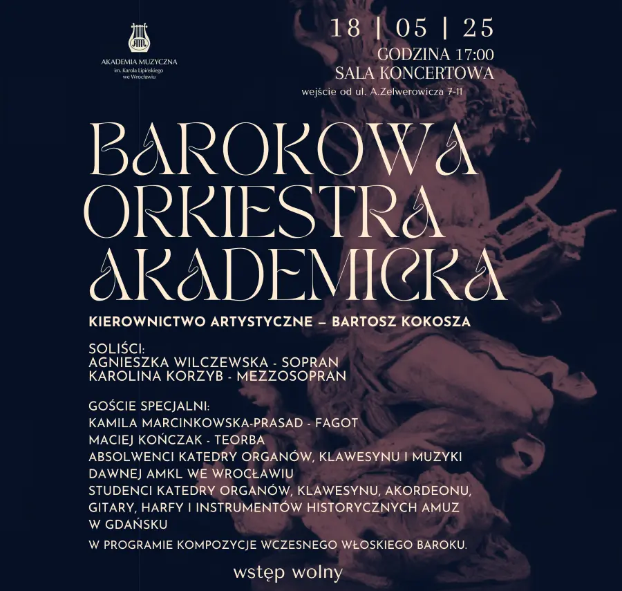 Koncert Barokowej Orkiestry Akademickiej