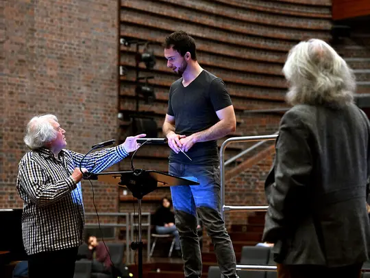 Maestro Jerzy Maksymiuk, Maestro Marek Pijarowski, course participant