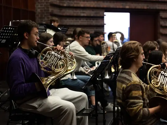 Rehearsals for the Symphonic Composers' Concert as part of the 11th Student Scientific Conference "Ambiguity of Sound"
