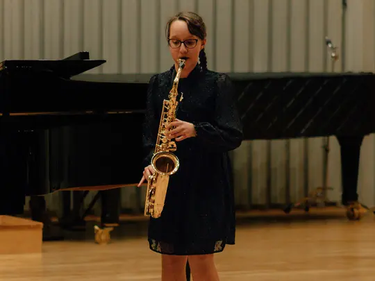 Koncert Laureat&oacute;w Międzynarodowego Konkursu Saksofonowego w Sali Koncertowej OSM I i II st. im. K. Szymanowskiego we Wrocławiu