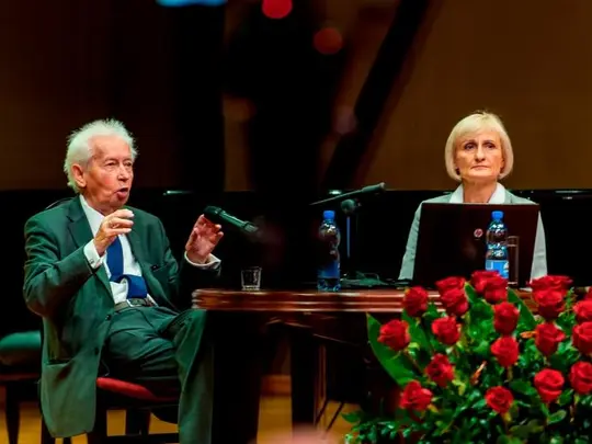 Spotkanie w AMKL z DHC AMKL prof. dr. h.c. mult. Mieczysławem Tomaszewskim