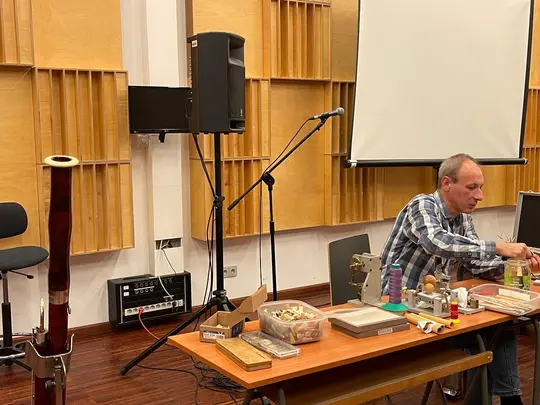 Bassoon reed production course led by Jan Wiśniowski, M.A.