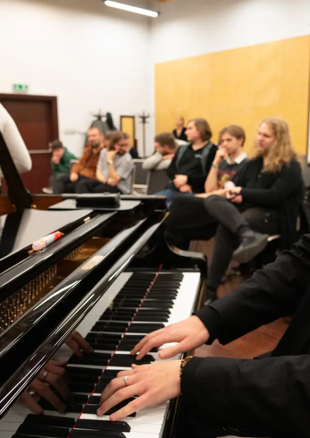 Uczestnicy warsztat&oacute;w Jazz Masterclass Możdzer Danielsson Fresco