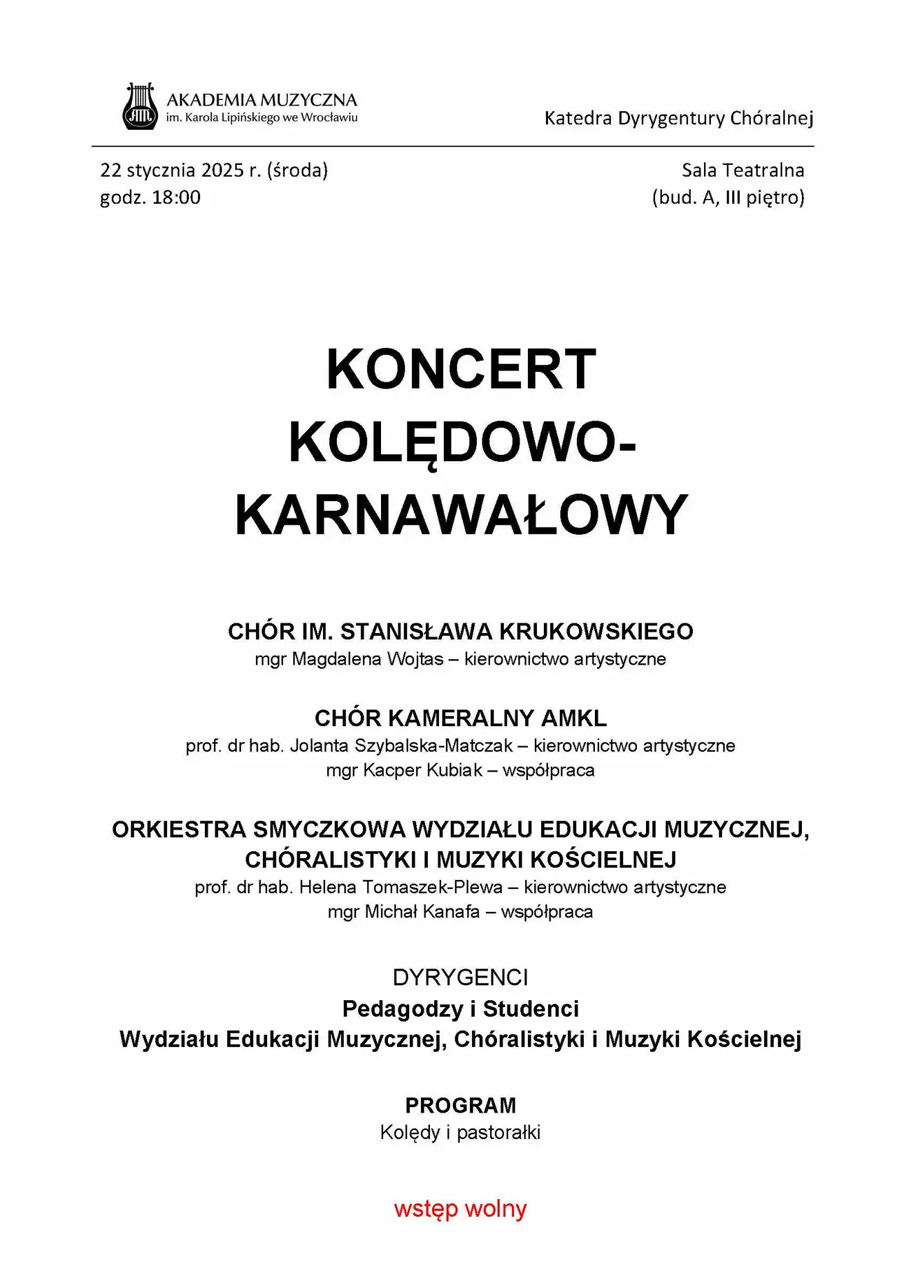22.01.2025 koncert kolędowo-karnawałowy AFISZ.jpg