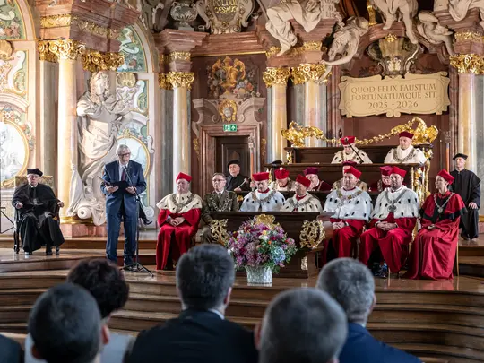 Przewodniczący Kapituły Wrocławskiej Nagrody Naukowej dr Jacek Ossowski