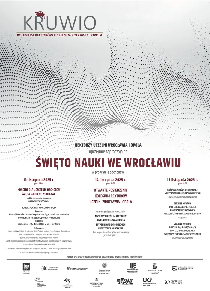 Plakat obchodów Święta Nauki we Wrocławiu