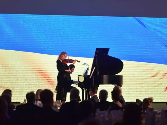 Karolina Podorska - skrzypce, Mateusz Słowikowski - fortepian