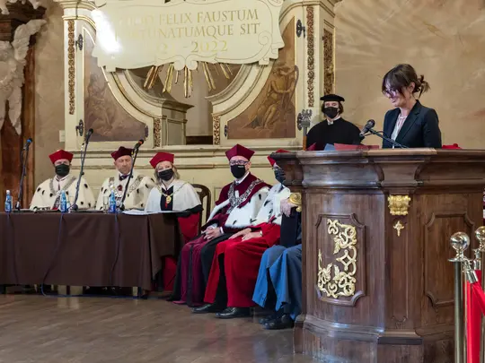 Przem&oacute;wienie Pani Agnieszki Hejduk-Domańskiej, Zastępcy Dyrektora Departamentu Szkolnictwa Artystycznego i Edukacji Kulturalnej Ministerstwa Kultury, Dziedzictwa Narodowego i Sportu 