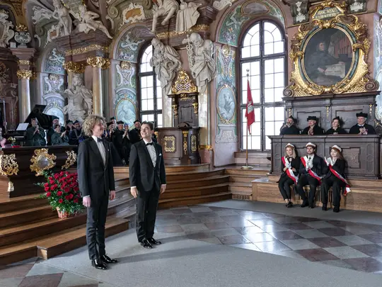 Wykonawcy: Paweł Horodyski &ndash; bas oraz Michał Skowronek &ndash; fortepian