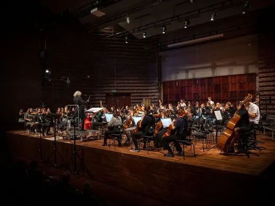 Maestro Marek Pijarowski and the Academic Symphony Orchestra