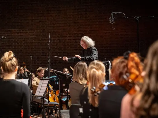 Maestro Marek Pijarowski and the Academic Symphony Orchestra