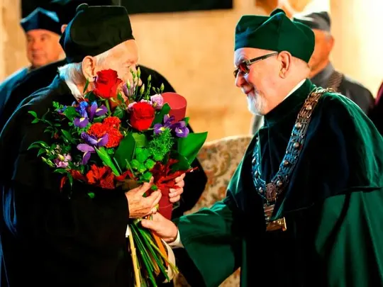 Prof. dr. h.c. mult. Mieczysław Tomaszewski i prof. dr hab. Mieczysław Gawroński, Wydział Kompozycji, Dyrygentury, Teorii Muzyki i Muzykoterapii