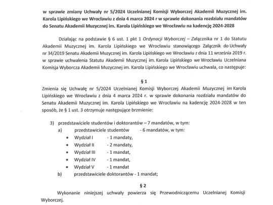 Wybory do Senatu AMKL