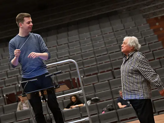 Maestro Jerzy Maksymiuk, course participant