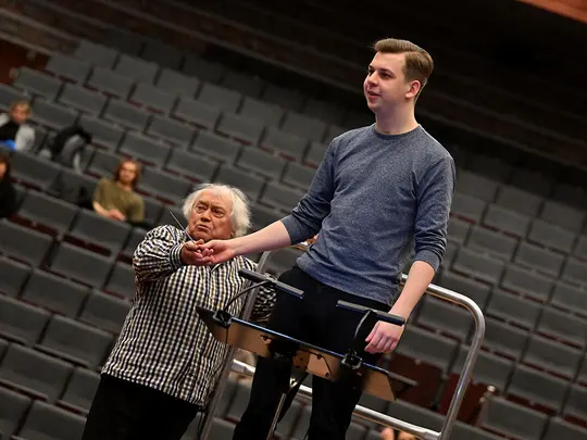 Maestro Jerzy Maksymiuk, course participant