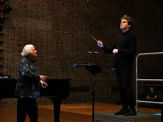 Maestro Jerzy Maksymiuk and course participants