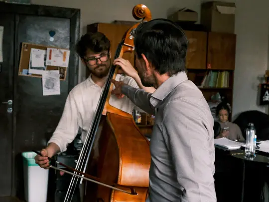 Dr hab. Krzysztof Firlus oraz uczestnik kursu