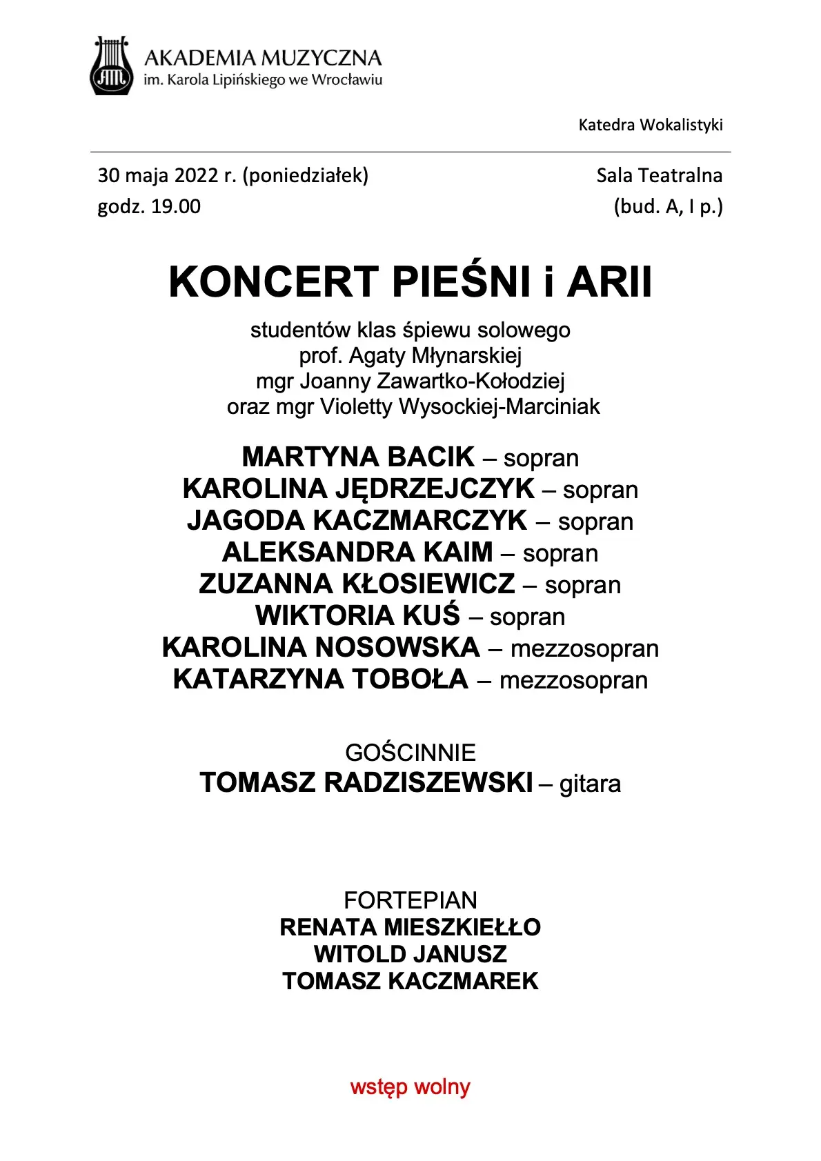 Koncert arii i pieśni