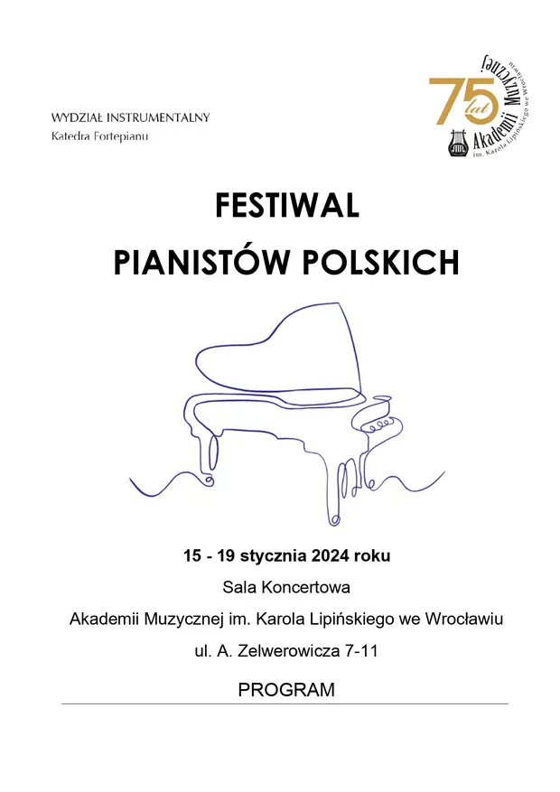 I Festiwal Pianist&oacute;w Polskich