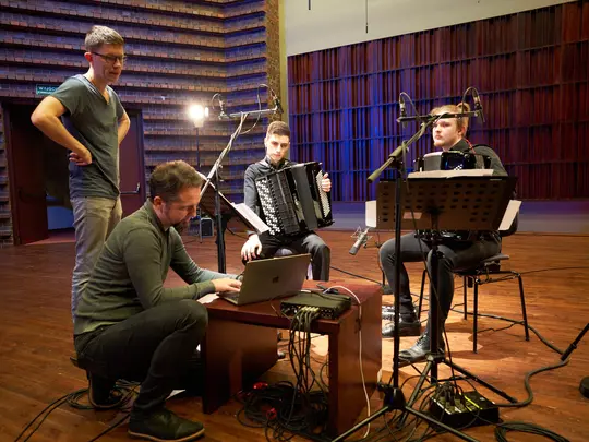 Dr hab. Paweł Hendrich, dr hab. Rafał Łuc, Dominik Szauer &ndash; akordeon, Dominik Bezkorowajny &ndash; akordeon