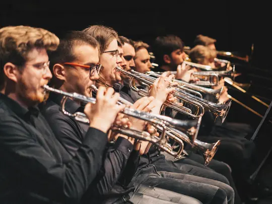 Sekcja trąbek Akademickiej Orkiestry Dętej