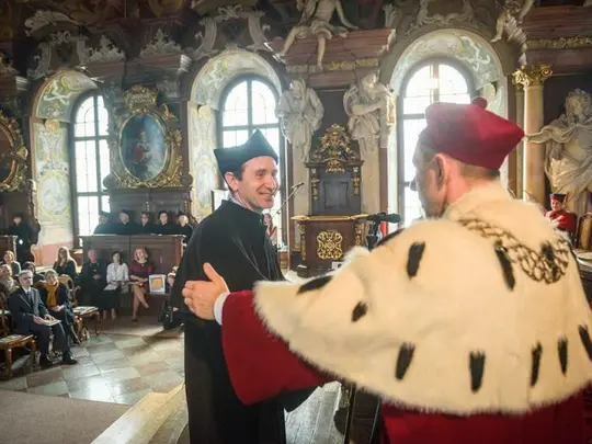 Uroczysta promocja, dr Piotr Bugaj