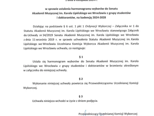 Wybory do Senatu AMKL