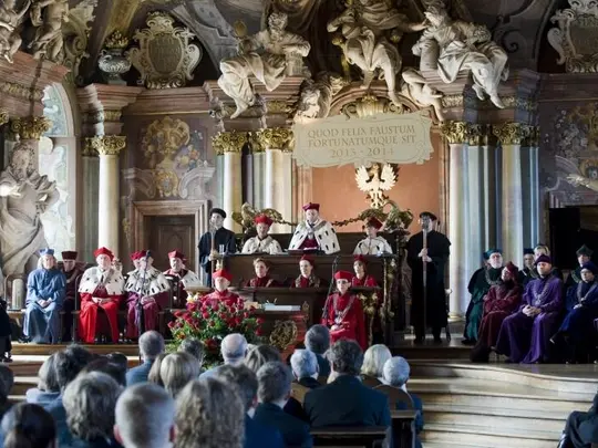 The ceremonial inauguration of the 2013/2014 academic year of the Wrocław Art Universities and the awarding of the DHC AMKL title to Maestro Gabriel Chmura, 10/10/2013
