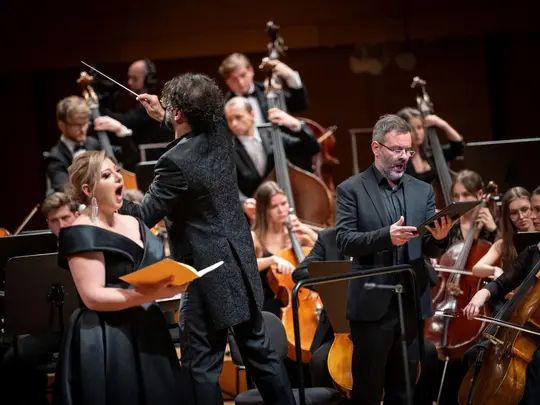 Joanna Zawartko, Maestro Bassem Akiki, Mariusz Godlewski, Akademicka Orkiestra Symfoniczna