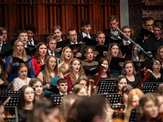 Academic Symphony Orchestra and the combined AMKL Choirs