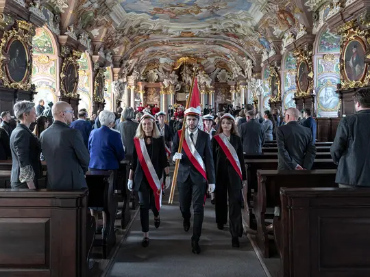 Wyjście orszaku akademickiego