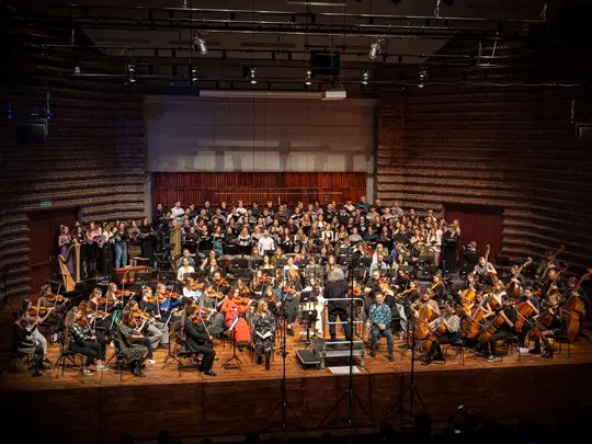 Academic Symphony Orchestra and the combined AMKL Choirs