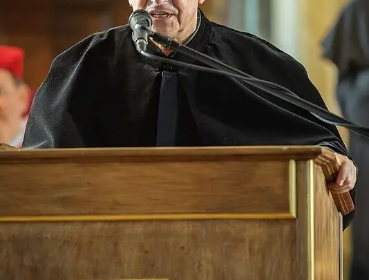 Doktor honoris causa ASP Ryszard Horowitz podczas wykładu inauguracyjnego