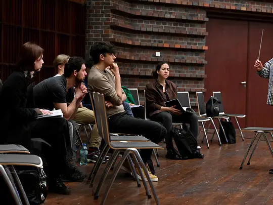 Maestro Jerzy Maksymiuk, course participant