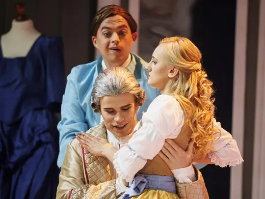 Magdalena J&oacute;zef&oacute;w (Zuzanna), Paweł Szlachta (Cherubin),  Damian Szczepański (Count)