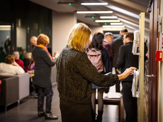 Guests waiting for the WBB Orchestra concert to begin