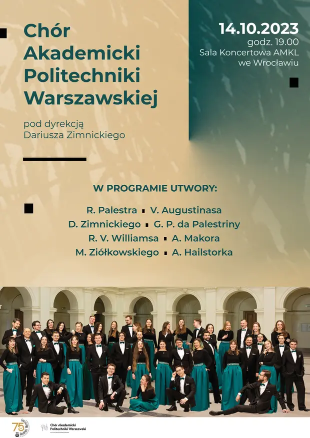 Koncert Ch&oacute;ru Akademickiego Politechniki Warszawskiej pod dyr. Dariusza Zimnickiego