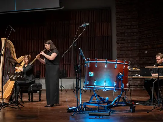 Justyna Stanek &ndash; oboe, Malwina Lipiec-Rozmysłowicz &ndash; harp, Maciej Michaluk &ndash; electronics and video