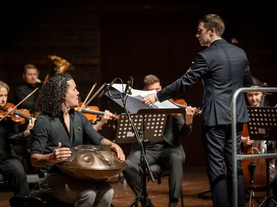 Tomasz Torres - handpan, Jan Bielak - conductor, Academic Chamber Orchestra