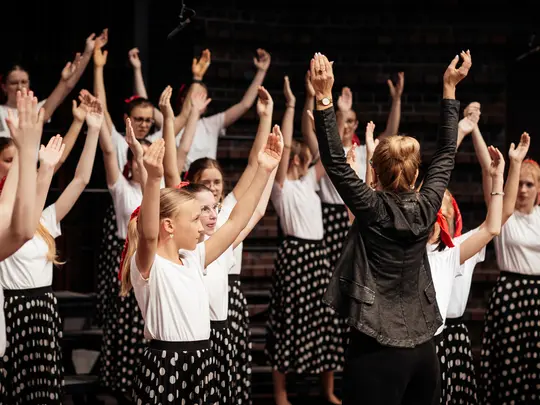 dr hab. Małgorzata Podzielny, prof. AMKL, The girls' choir of the National Music Centre in Wrocław