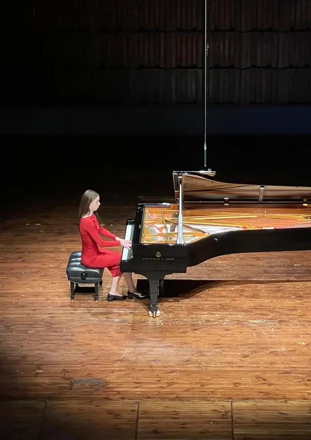 Występ Amelii Jankowskiej podczas Niemiecko-polskiego koncertu fortepianowego